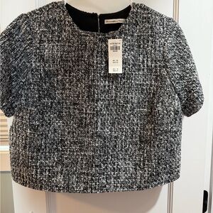 Abercrombie Tweed Black and White Top